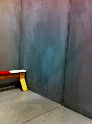 beton-look muur gemaakt voor reclamespot: Ikea